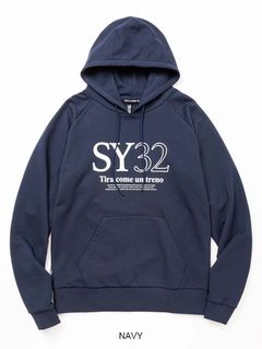 SERIF LOGO P/O HOODIE | パーカー | ネイビー | メンズ