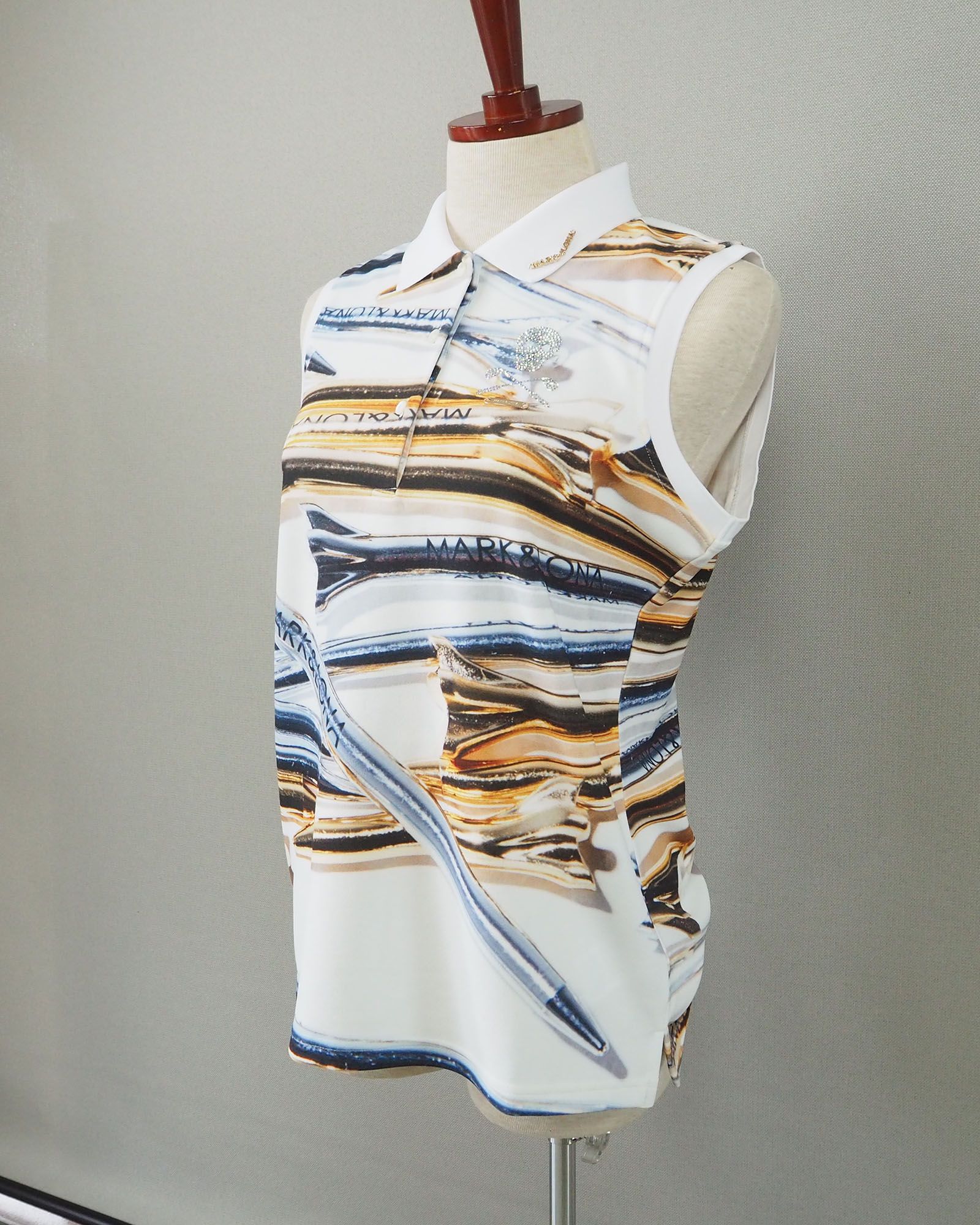 Dimention Camo Sleeveless Polo | ポロシャツ | ホワイト | レディース | ゴルフウェア