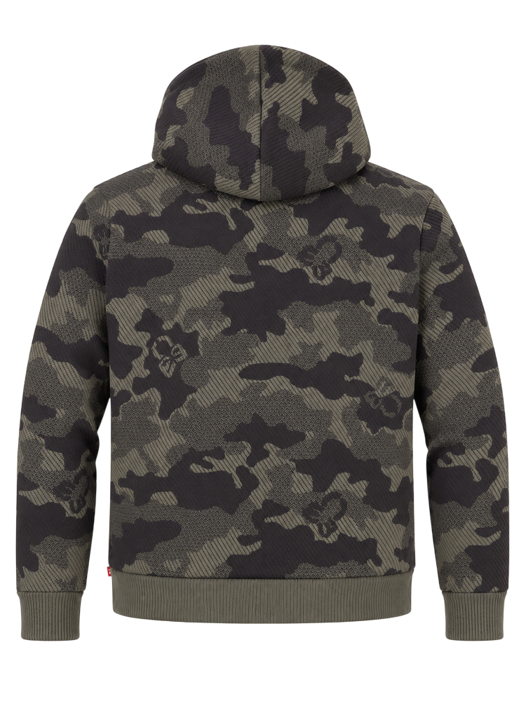 Mercury Camo Jacquard Knit Hoodie | セーター | フーディ | カーキ | メンズ | ゴルフウェア