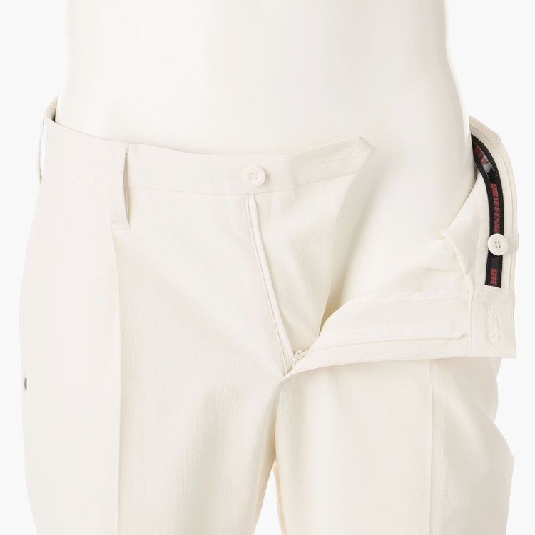 MENS PIQUE SINGLE PLEATED DRESS PANTS | パンツ | ホワイト | メンズ | ゴルフウェア