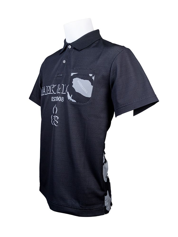 Gauge Camouflage Jacquard | ポロシャツ | ブラック | メンズ | ゴルフウェア | 写真