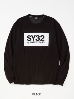 FLOCKY BOX LOGO FLEECE L/S TEE | Tシャツ | ブラック | メンズ