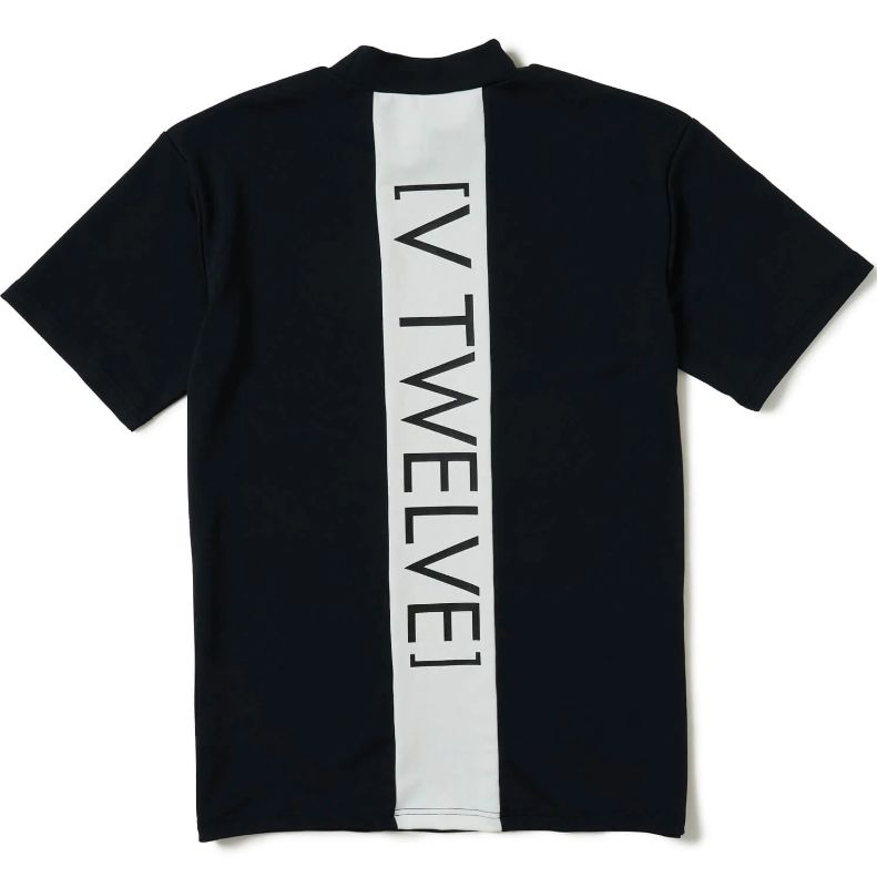 VERTICAL LOGO MOCK NECK SHIRTS BLACK – RUFFLOG