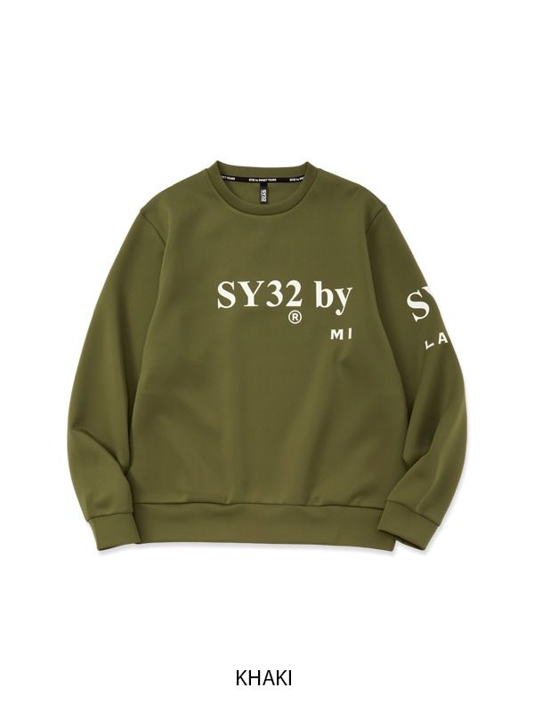 DOUBLEKNIT SEPARATE GRAPHIC CREW | トレーナー | カーキ | メンズ | ゴルフウェア