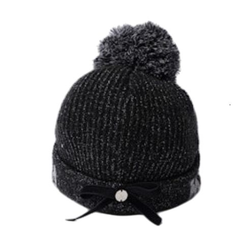 Scope Pom Visor Beanie | ニットキャップ | ブラック | レディース | ゴルフ