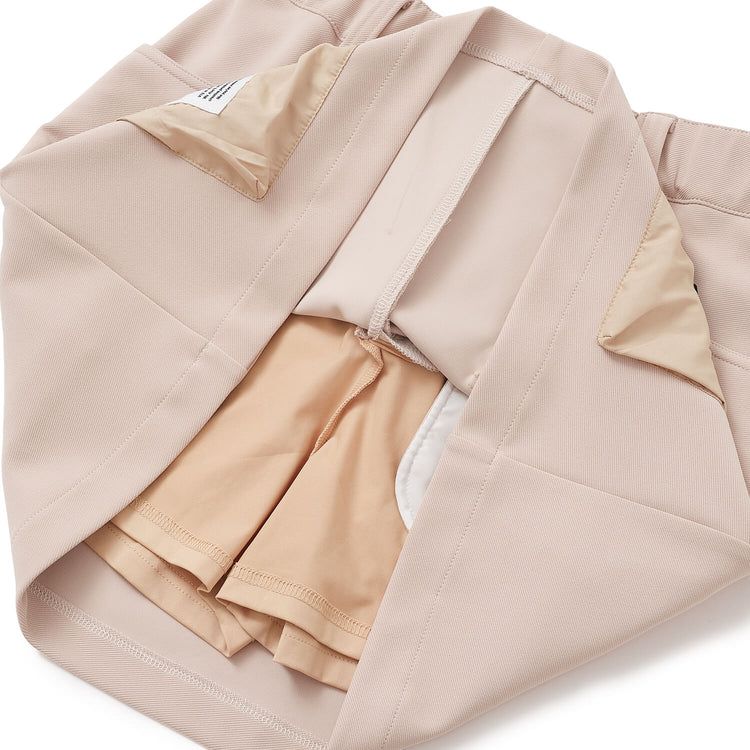 DOUBLE SKIRT | スカート | ベージュ| レディース | ゴルフウェア