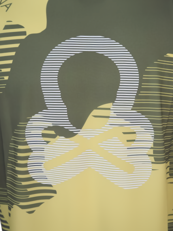 【木村拓哉さん着用】Flow Camo Mock Neck Tee | モックネックシャツ | イエロー | メンズ | ゴルフ