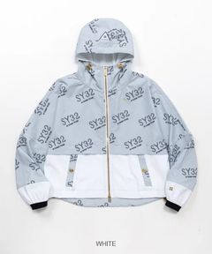 STRETCH GRAPHIC COMBI JACKET | ブルゾン | ホワイト | レディース | ゴルフウェア