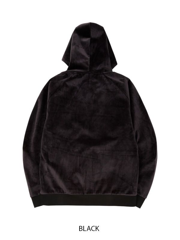 VELOUR 3 LAYER ZIP HOODIE  | ブルゾン | ブラック | メンズ | ゴルフウェア