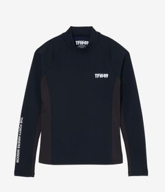WARM MOCKNECK T | モックネックシャツ | ブラック×ネイビー | レディース | ゴルフウェア