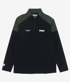 L/S HALF ZIP MOCKNECK T | モックネック | Tシャツ | ブラック | カーキ | メンズ | ゴルフウェア
