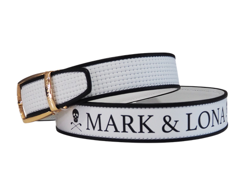 Panza Weave Leather Belt | ベルト | ホワイト | ユニセックス | ゴルフ