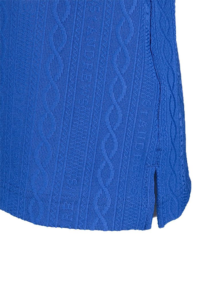 縄柄リンクス半袖シャツ (MENS) | ポロシャツ | ブルー | メンズ | ゴルフウェア