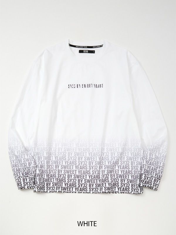 GRADATION LOGO L/S TEE | Tシャツ | ホワイト | メンズ | ゴルフウェア