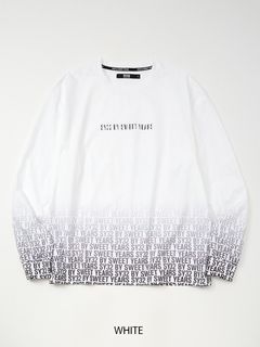 GRADATION LOGO L/S TEE | Tシャツ | ホワイト | メンズ | ゴルフウェア