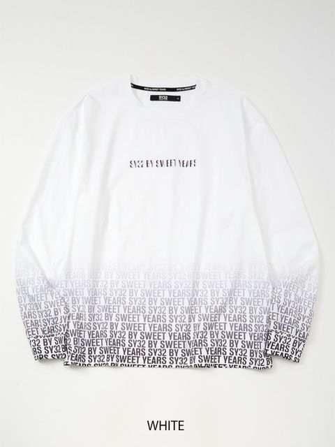 GRADATION LOGO L/S TEE | Tシャツ | ホワイト | メンズ | ゴルフウェア