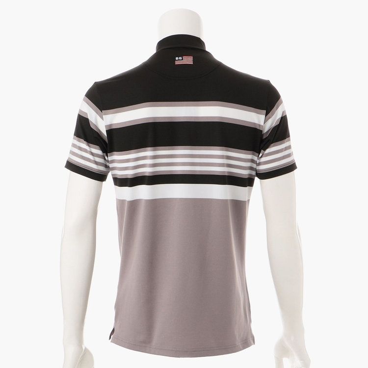 MENS MARINE STRIPE HIGH NECK | ハイネックTシャツ | ブラック | メンズ | ゴルフウェア