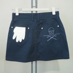 スカルステッチ ミニスカート | レディース ゴルフウェア | NAVY ネイビー