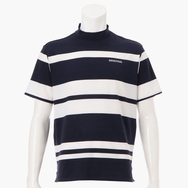 MEN’S PANEL STRIPE HIGHNECK （リラックスフィット） | ハイネックシャツ | ネイビー | メンズ | ゴルフウェア
