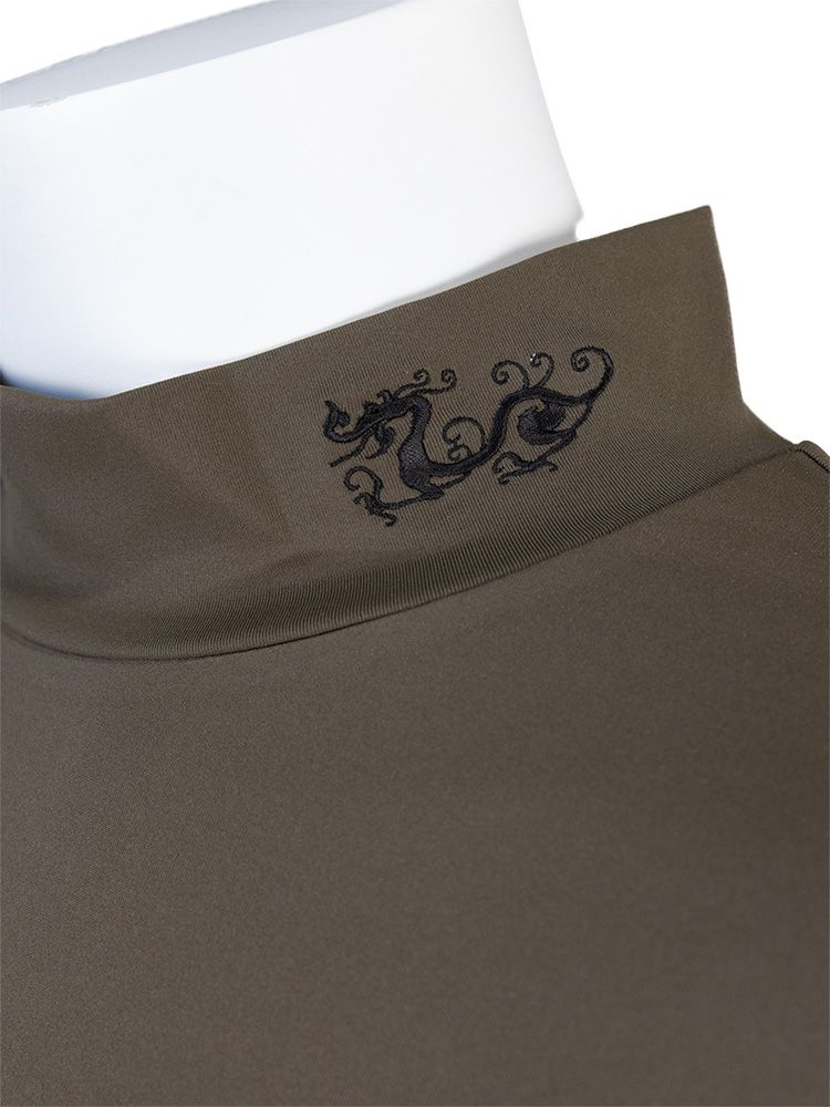 COCOTY ECO天竺モック | モックネックシャツ | カーキ | メンズ | ゴルフウェア