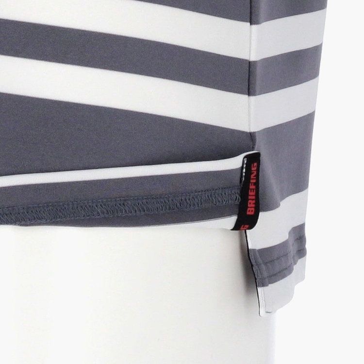 MENS STRIPE HIGH NECK | ハイネックシャツ | グレー | メンズ | ゴルフウェア