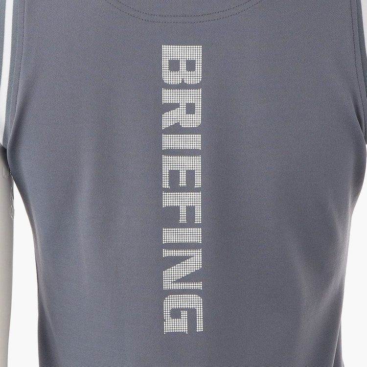 WOMENS TOUR NO SLEEVE HIGH NECK | ツアー ノースリーブ ハイネック | モックネック Tシャツ | グレー | レディース | ゴルフウェア