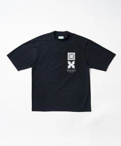 サーフモックネック S/S(Nalu＆Turf) | モックネックシャツ | ブラック | メンズ | ゴルフウェア