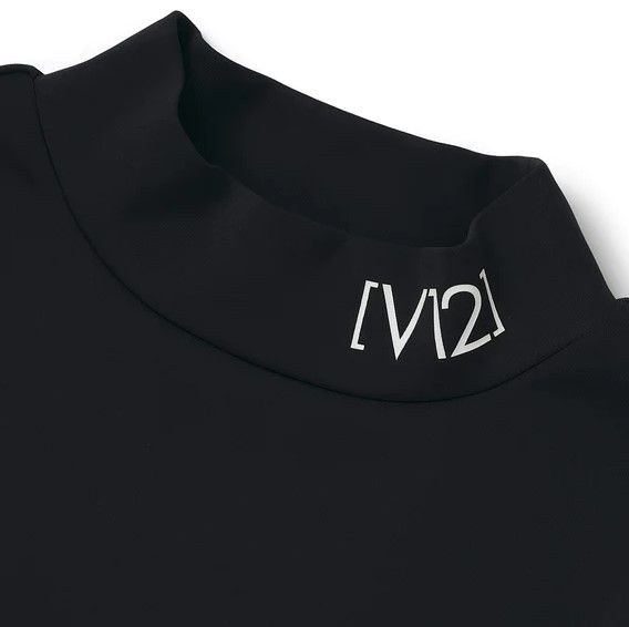 HIDE MOCK | モックネック長袖Tシャツ | ブラック | メンズ | ゴルフウェア
