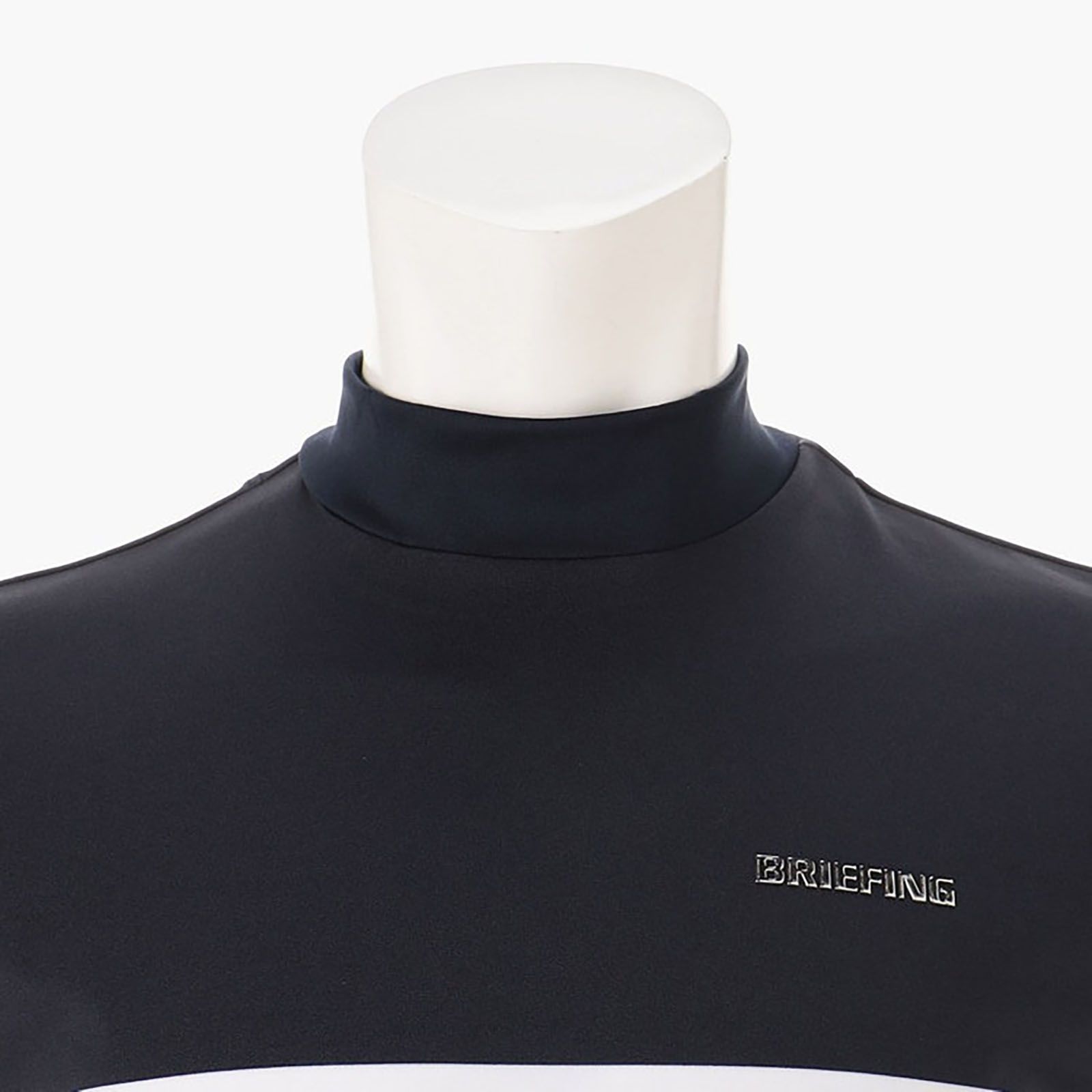 MENS PANEL STRIPE HIGH NECK | モックネック | ネイビー | メンズ | ゴルフウェア