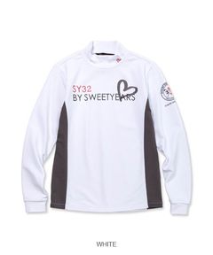 CARVICO HEART LOGO MOCK NECK SHIRTS | カルビコ ハートロゴ モックネック シャツ | レディース ゴルフウェア | WHITE ホワイト