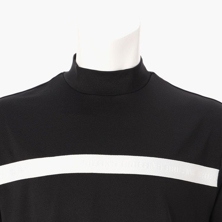 MENS SLEEVE LOGO HIGH NECK RELAXED FIT | ハイネックシャツ | ブラック | メンズ | ゴルフウェア