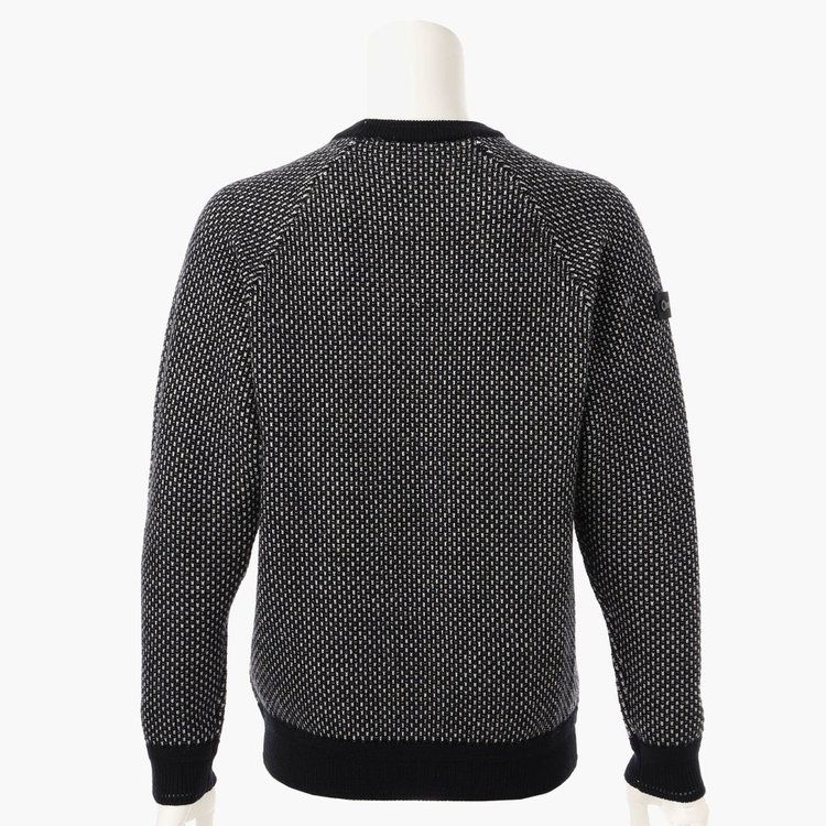 MERINO WOOL LOGO CREWNECK KNIT | セーター | ブラック | メンズ | ゴルフウェア
