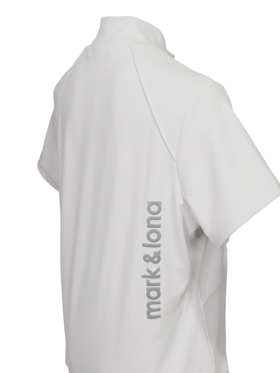 Reale Crystal Mock | モックネックシャツ | ホワイト | レディース | ゴルフウェア