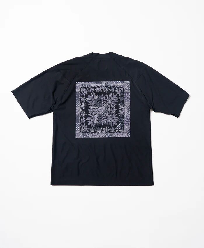 サーフモックネック S/S(TI LEAF Paisley) | モックネックシャツ | ブラック | メンズ | ゴルフウェア