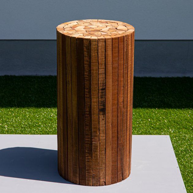 Collected-Wood Stool