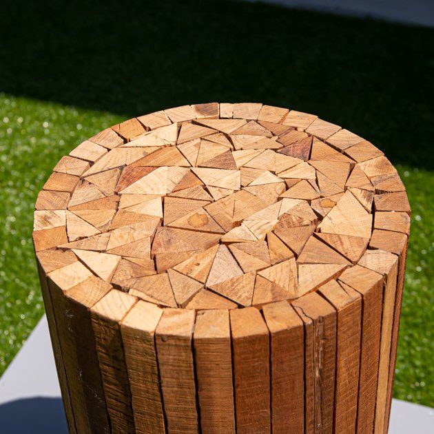 Collected-Wood Stool