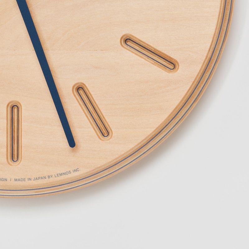 Paper-Wood CLOCK / ネイビー・line
