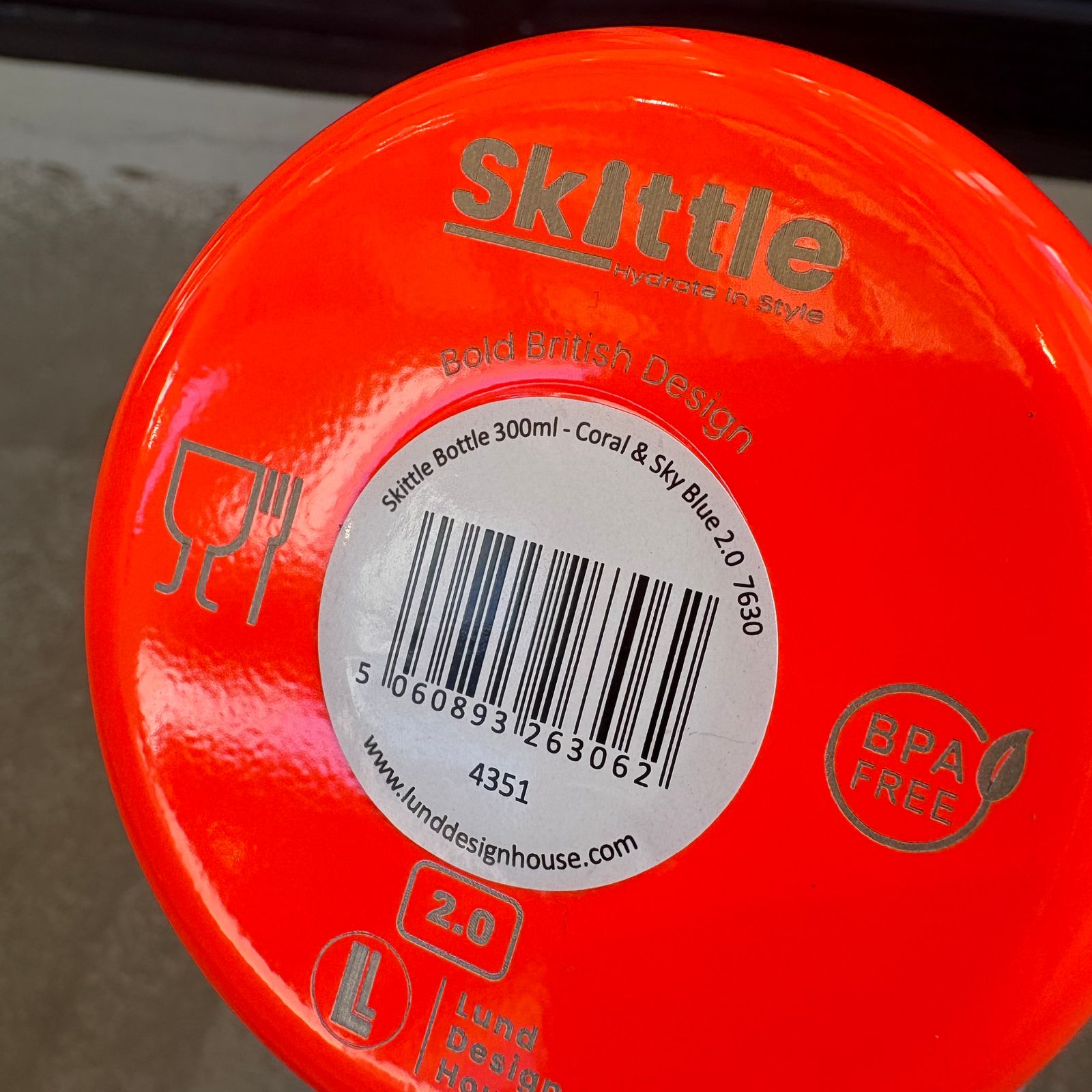 LUND LONDON / Skittle Water Bottle 300ml / ルンドロンドン