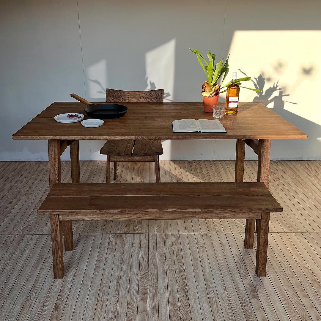 Whisky oak dining table / ダイニングテーブル (ウィスキーオーク)
