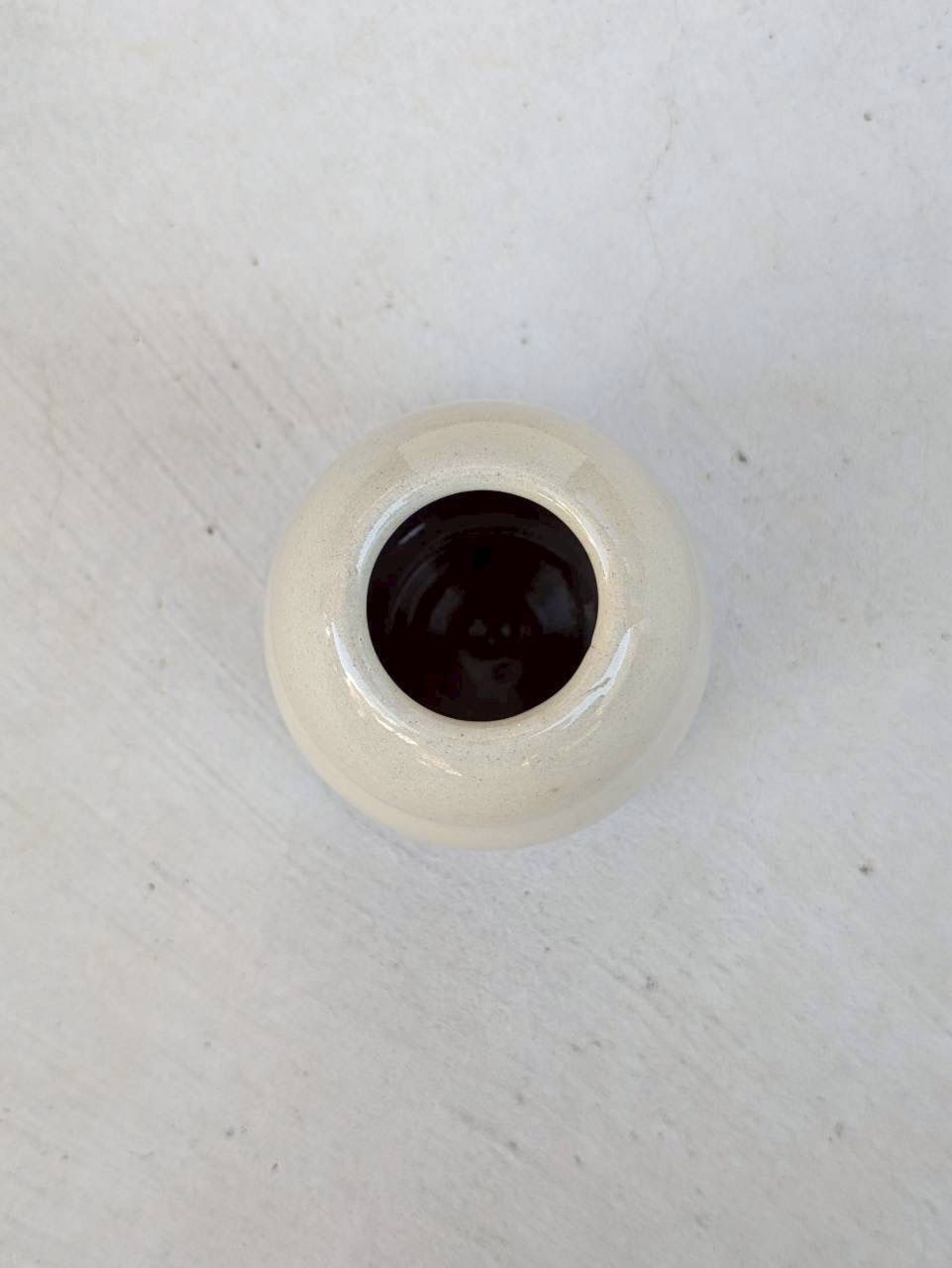 土の花【花瓶】dumpy vase / White