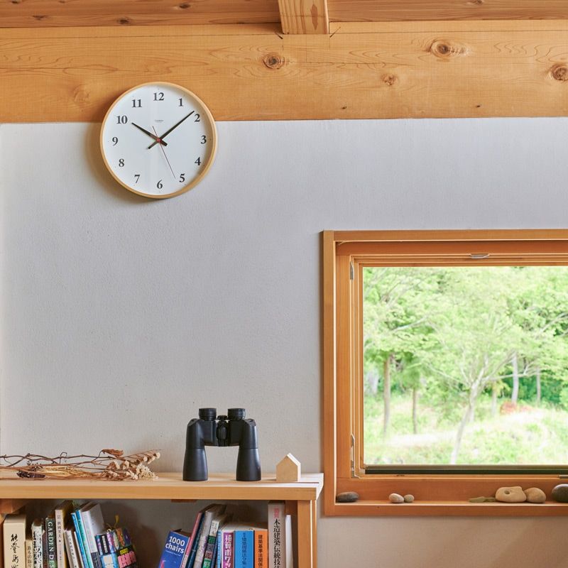 Plywood clock / ブラウン
