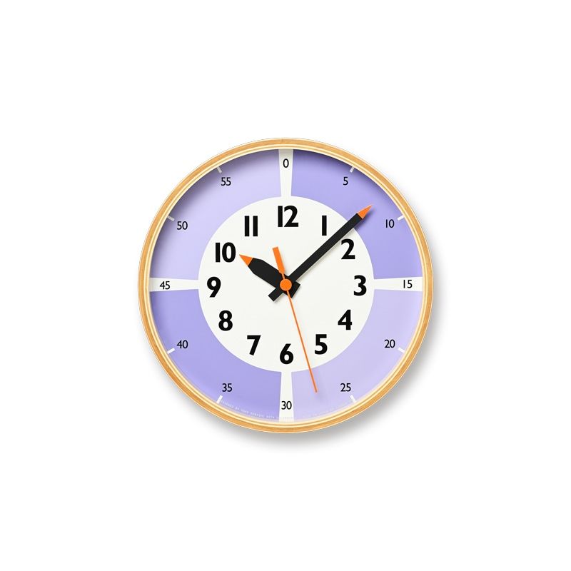 fun pun clock with color! / ライラック