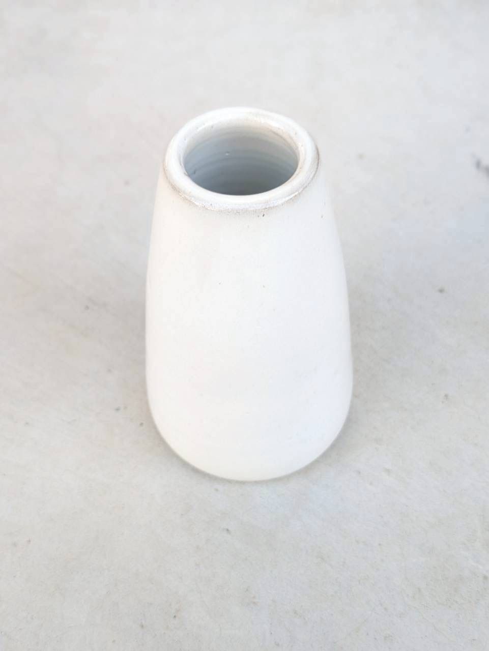 土の花【花瓶】simple vase / White