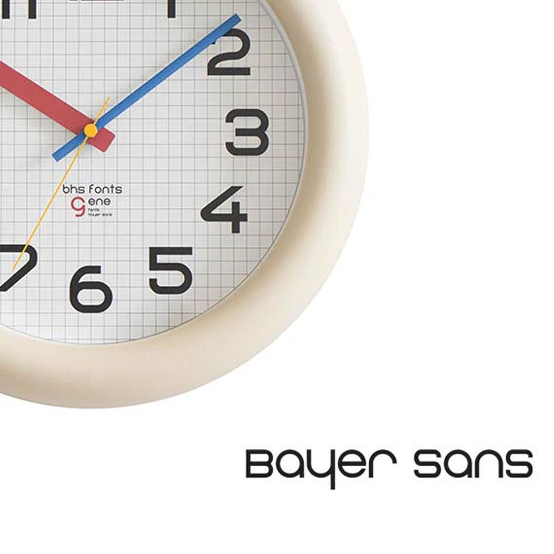 BHS GENE WALL CLOCK  (バウハウスジーン) / 壁掛け時計 / WCL-022 / ブラック