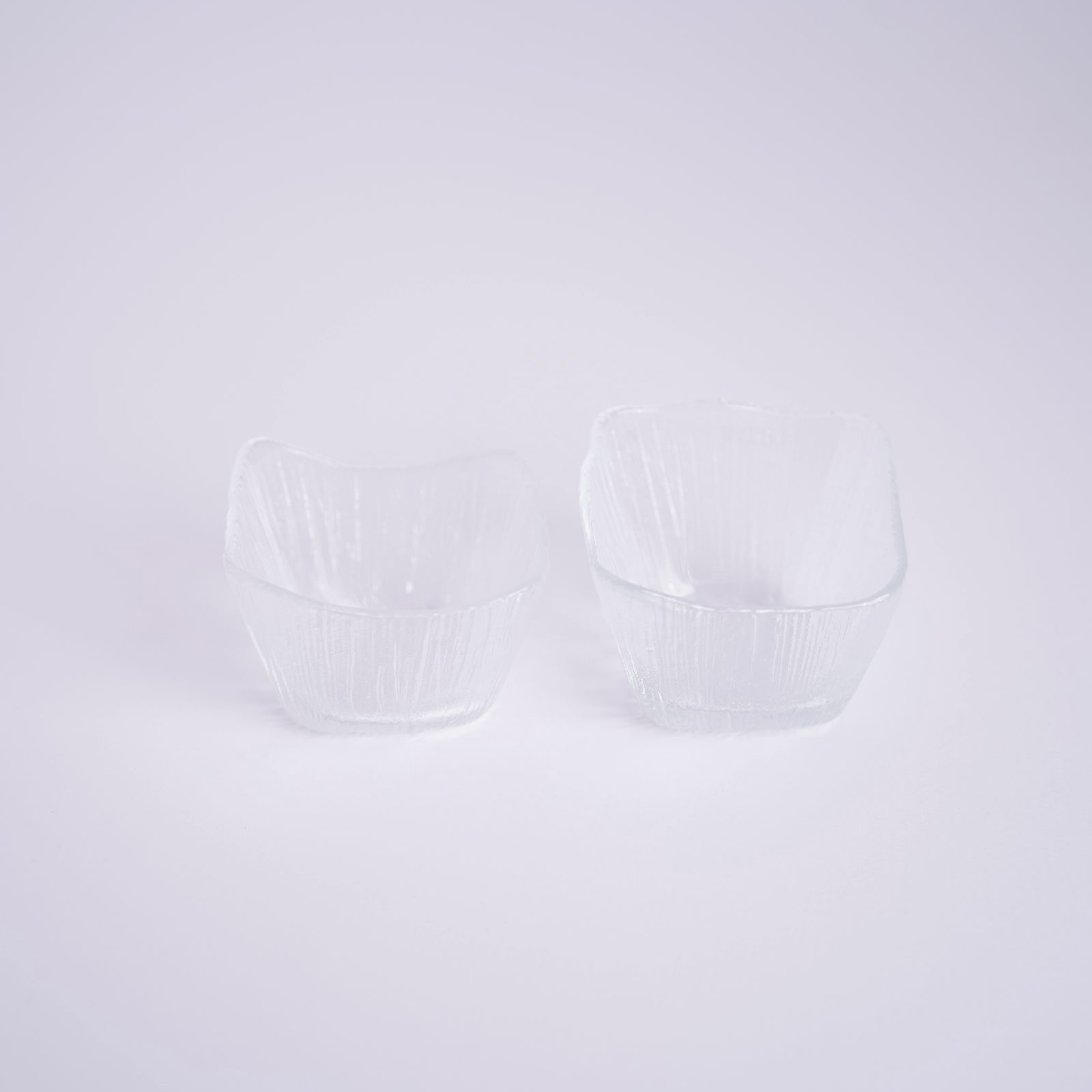 ガラスの器 さざなみ 小鉢 2個セット