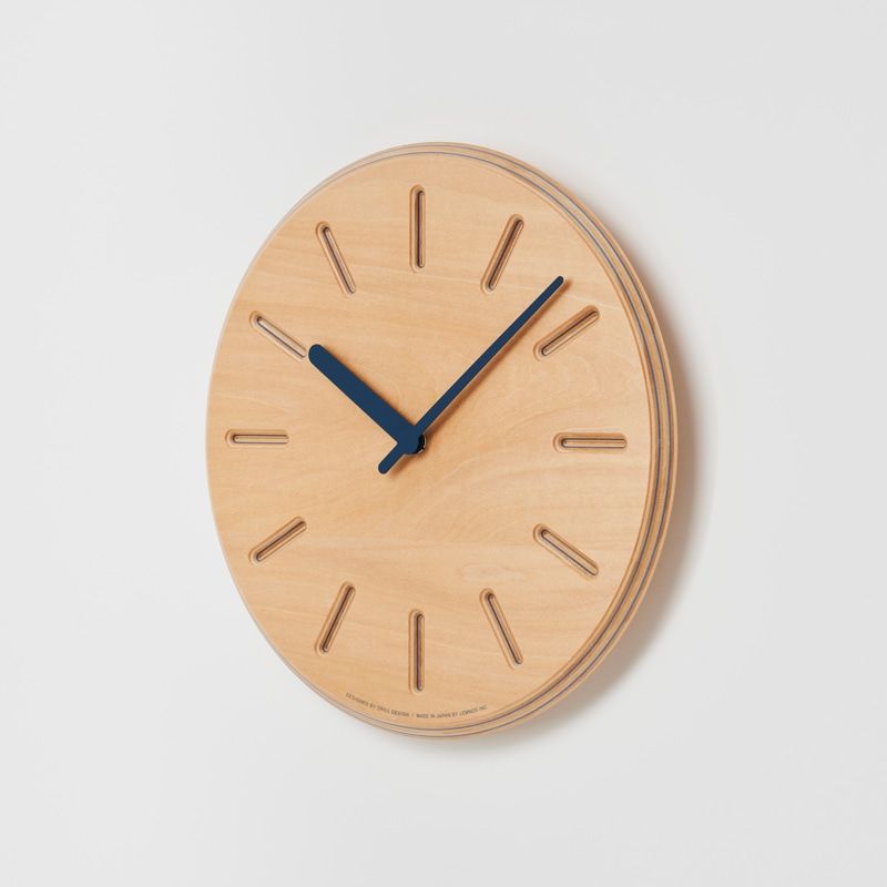 Paper-Wood CLOCK / ネイビー・line