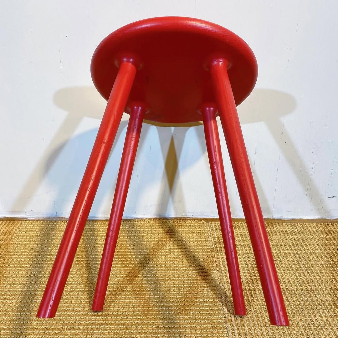 season24-8 / Stool Red / 立野木材工芸