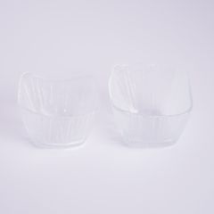 ガラスの器 さざなみ 小鉢 2個セット