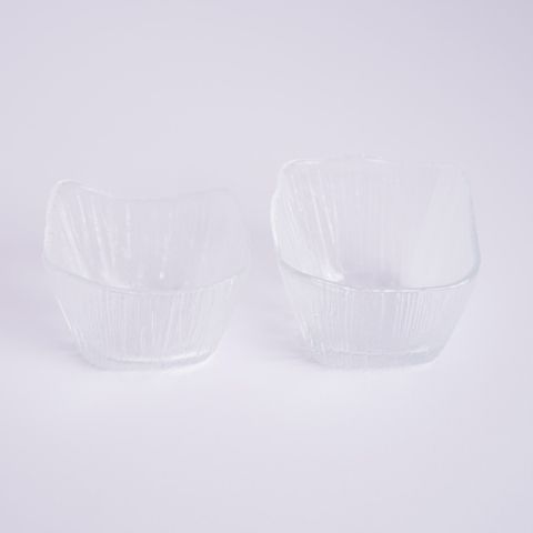 ガラスの器 さざなみ 小鉢 2個セット