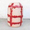【plaid vase】Red